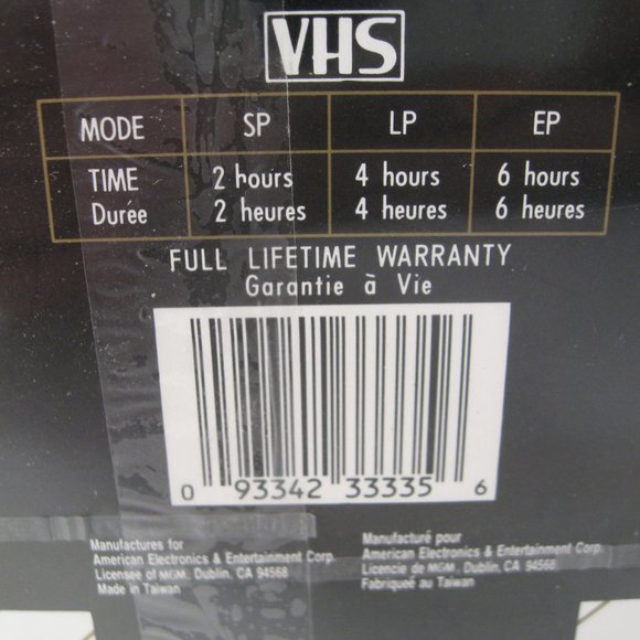 NEW & SEALED Lot of 3 MGM Studio Grade T-120 Video Blank VHS Tapes 6 Hours - Picture 3 of 7